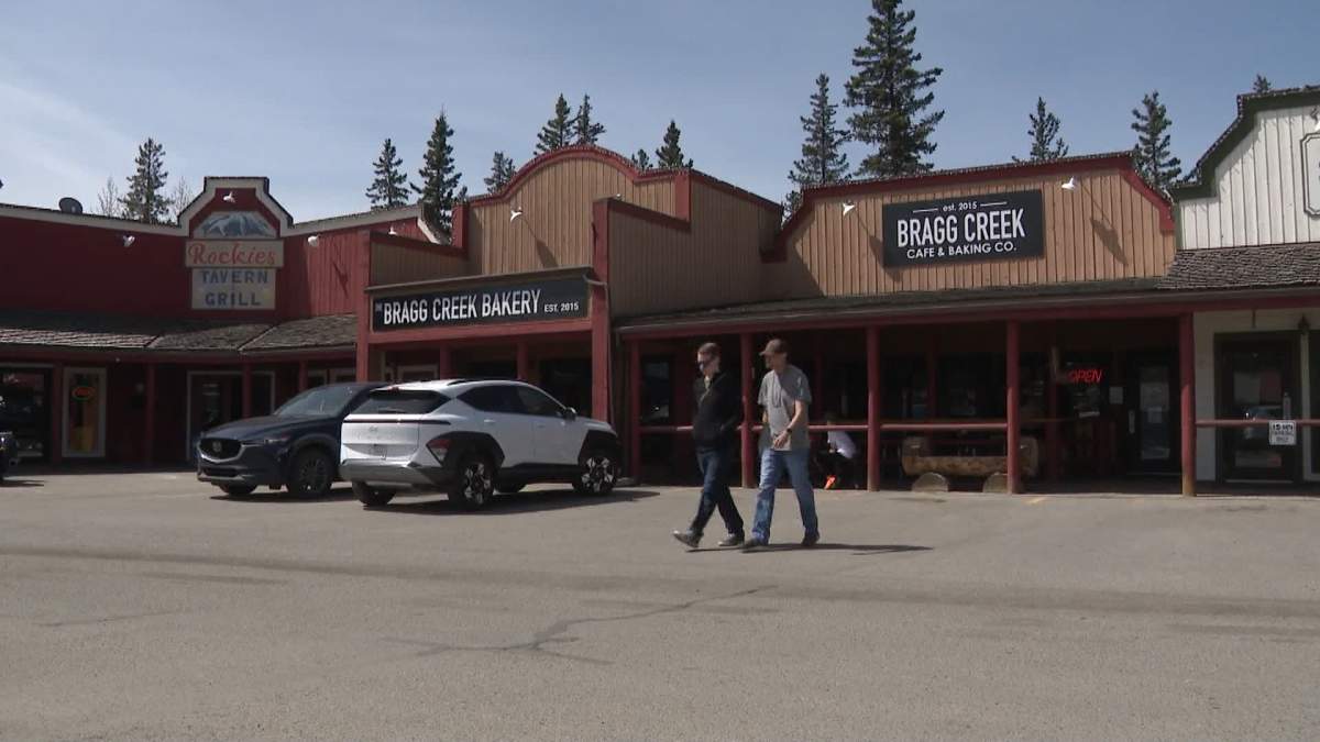 Small business owners that cater to the tourism industry, such as these ones in small community of Bragg Creek, west of Calgary, are welcoming the increase in visitors.