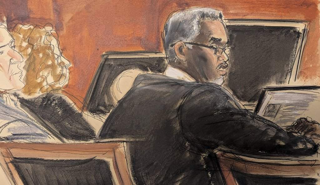 Sean Diddy Combs sits at the defense table before the start of jury selection at Manhattan federal court, Monday, May 5, 2025, in New York.