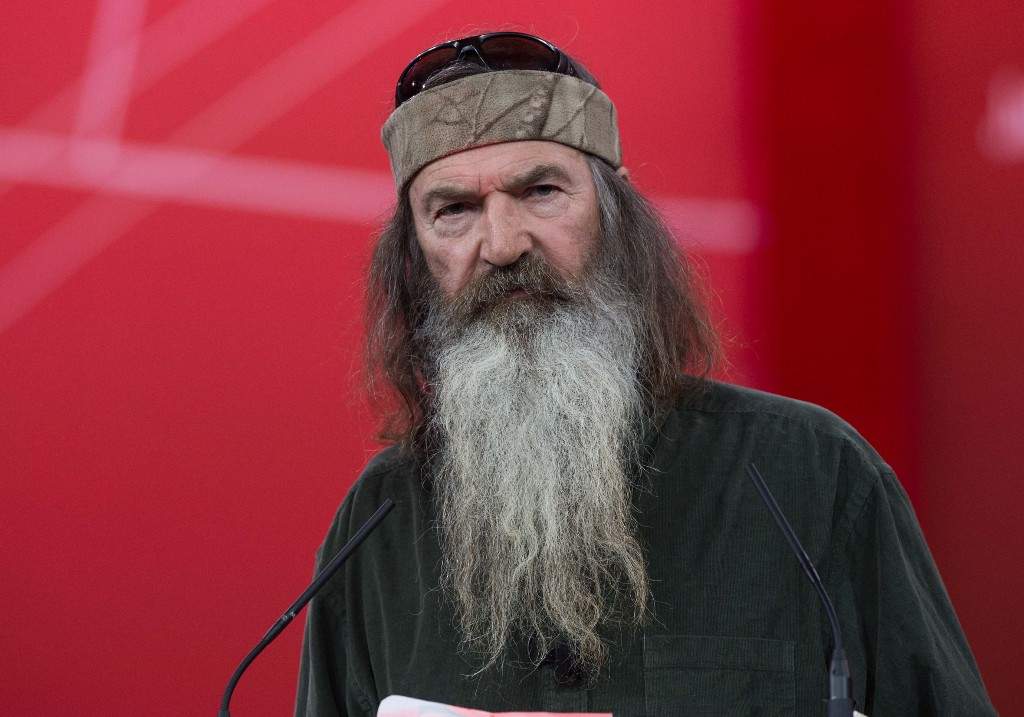 Phil Robertson of television show 'Duck Dynasty' speaks at the annual Conservative Political Action Conference (CPAC) at National Harbor, Maryland, outside Washington, DC on February 27, 2015.