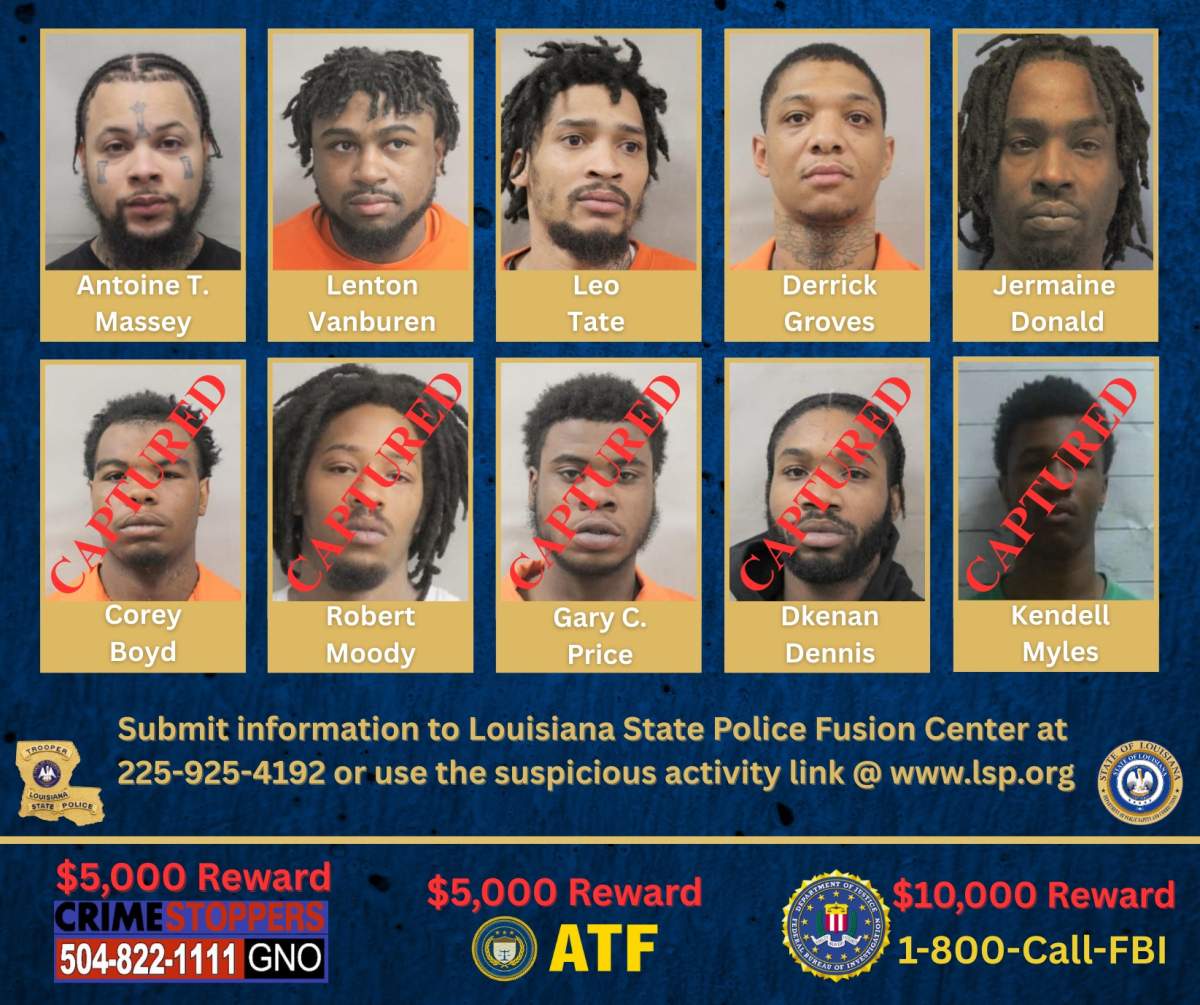 Louisiana State Police are still searching for the remaining Orleans Parish Prison escapees.