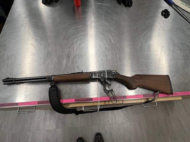 Cochrane RCMP have laid a total of 66 charges against 3 people after seizing a variety of weapons and a stolen truck.