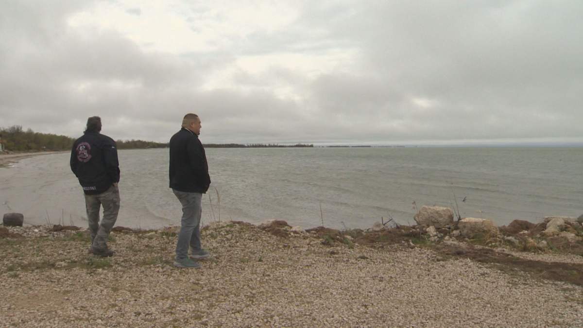 Karl Zadnik, the CEO of the Interlake Reserves Tribal Council, looks out over Watchorn Bay on Lake Manitoba.