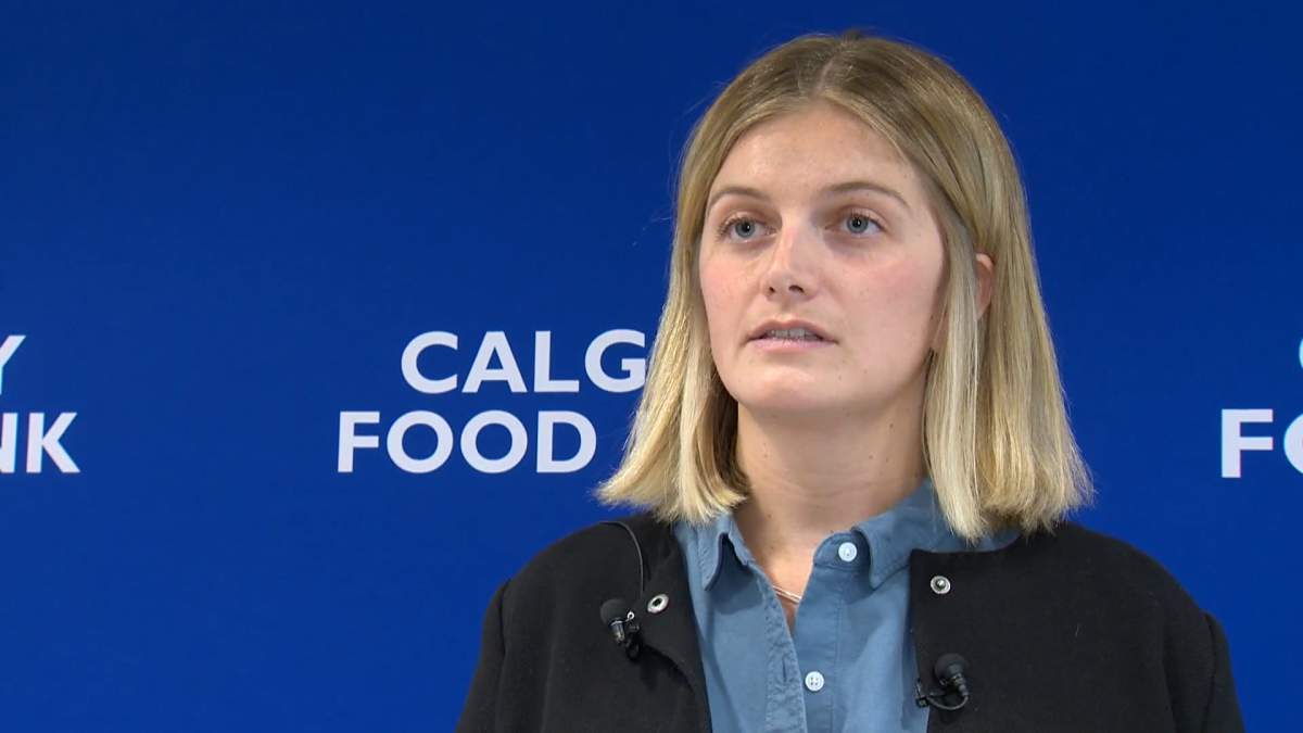 Dr. Lucy Harry, head of research at the Calgary Food Bank, described some of the stories she heard from clients as "heartbreaking."