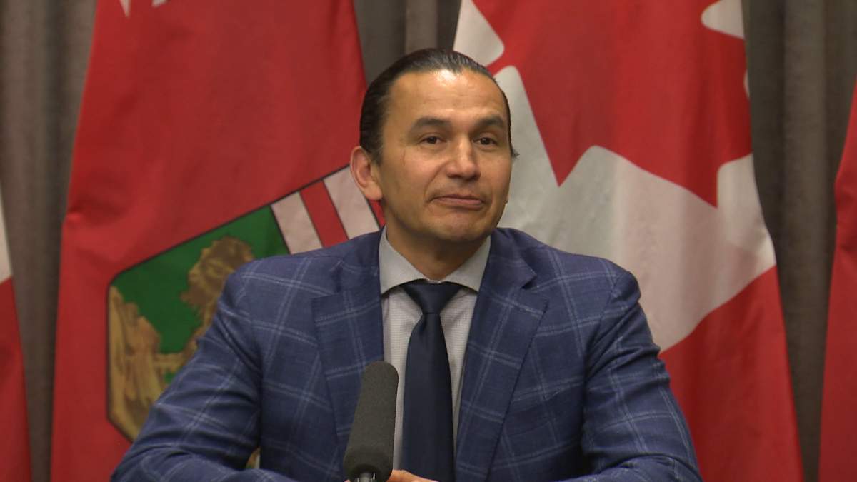 Manitoba Premier Wab Kinew provided an update on the wildfires ravaging Manitoba on Friday and he asked people to "pray for rain."