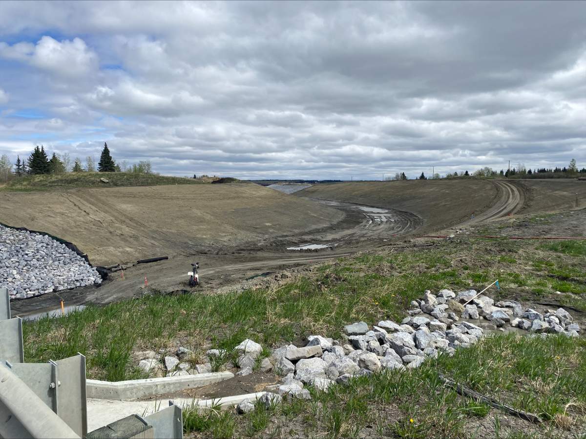 The Springbank off-stream reservoir, being built west of Calgary, at a cost of $809 million, is designed to protect the city from future flooding by providing a place to divert the rising waters.