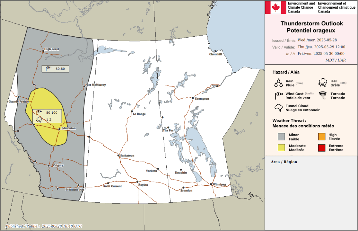Red flag watch: Alberta Wildfire warns of intense, dangerous conditions - image
