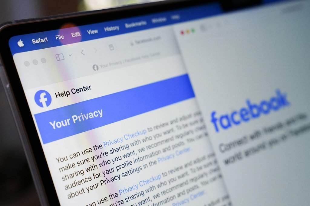 A Facebook privacy tab is displayed on a computer screen showing a Facebook Help Centre page in Ottawa on Tuesday, Sept. 10, 2024. THE CANADIAN PRESS/Sean Kilpatrick.