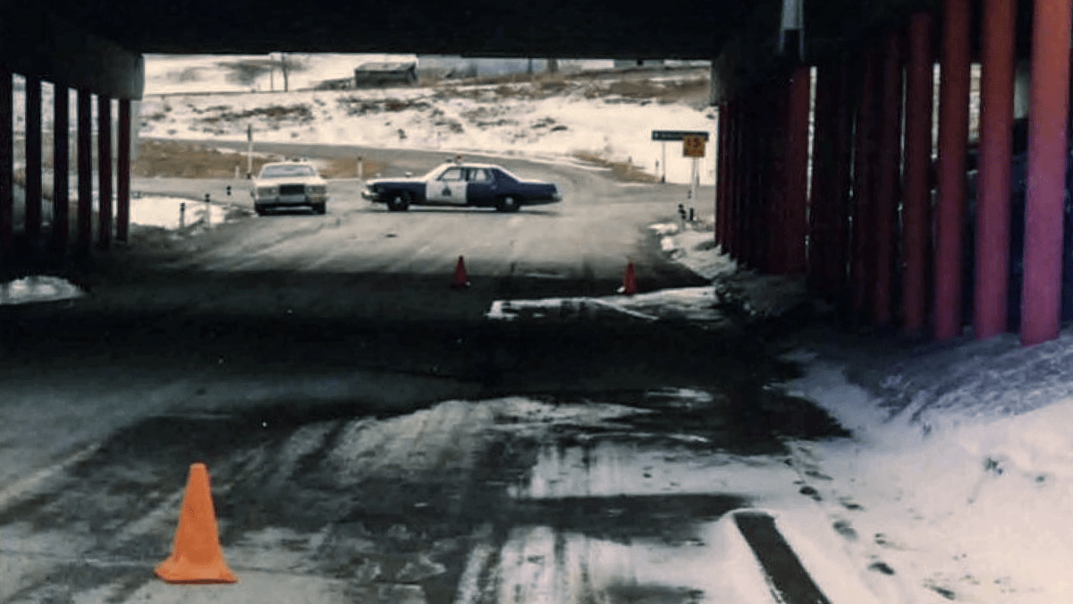 The underpass where the bodies of Patsy McQueen and Eva Dvorak were discovered.