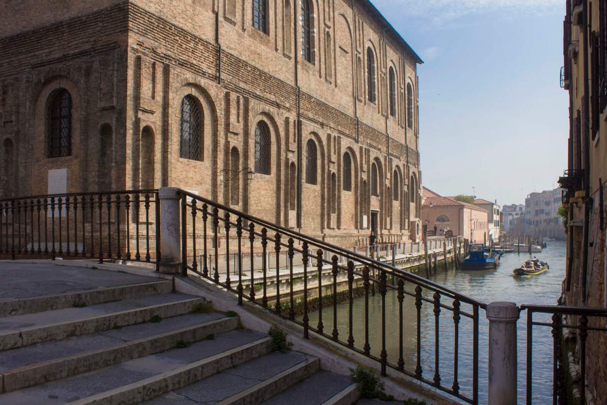 The historical building of Scuola Grande della Misericordia in Venice, Italy.