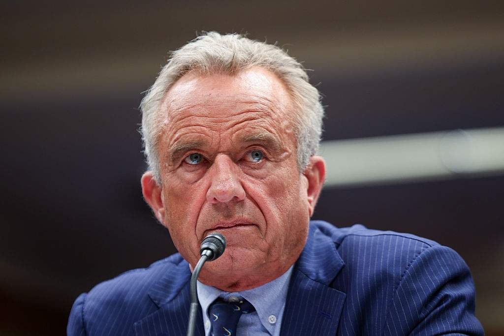 Secretary of Health and Human Services Robert F. Kennedy Jr. testifies before the Senate Committee on Health, Education, Labor, and Pensions on Capitol Hill on May 20, 2025 in Washington, DC.
