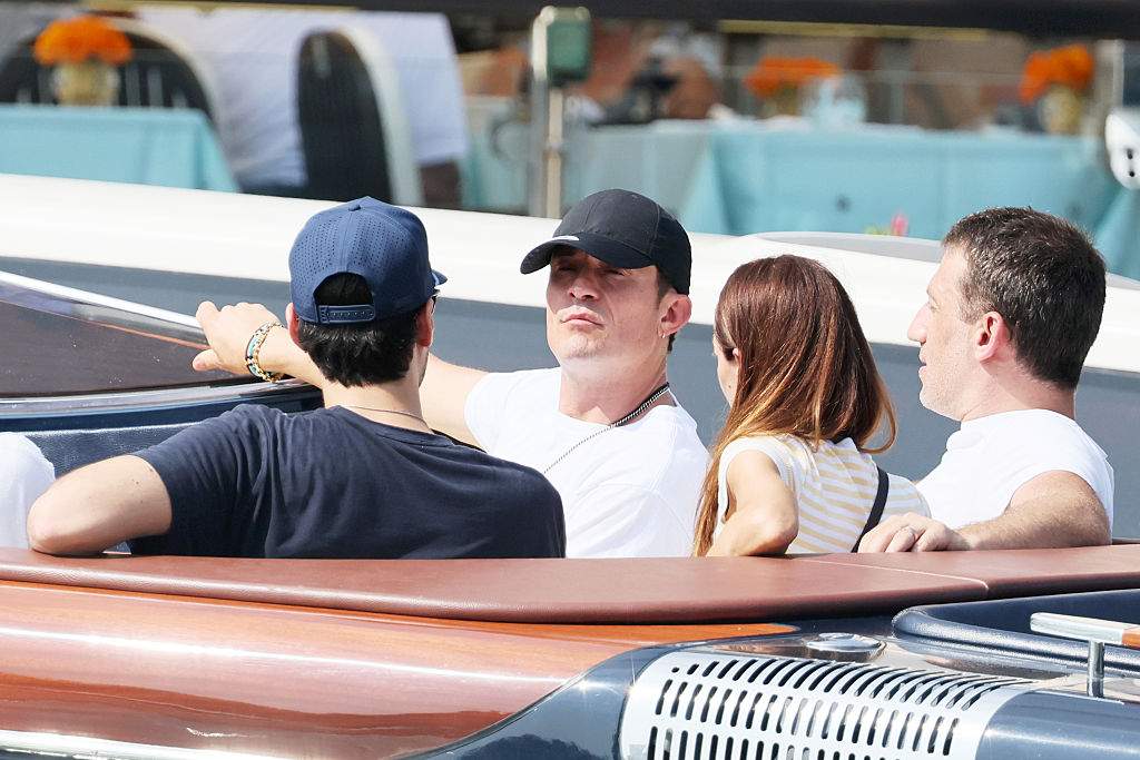 Orlando Bloom is sighted ahead of Jeff Bezos and Lauren Sanchez Wedding on June 26, 2025 in Venice, Italy.