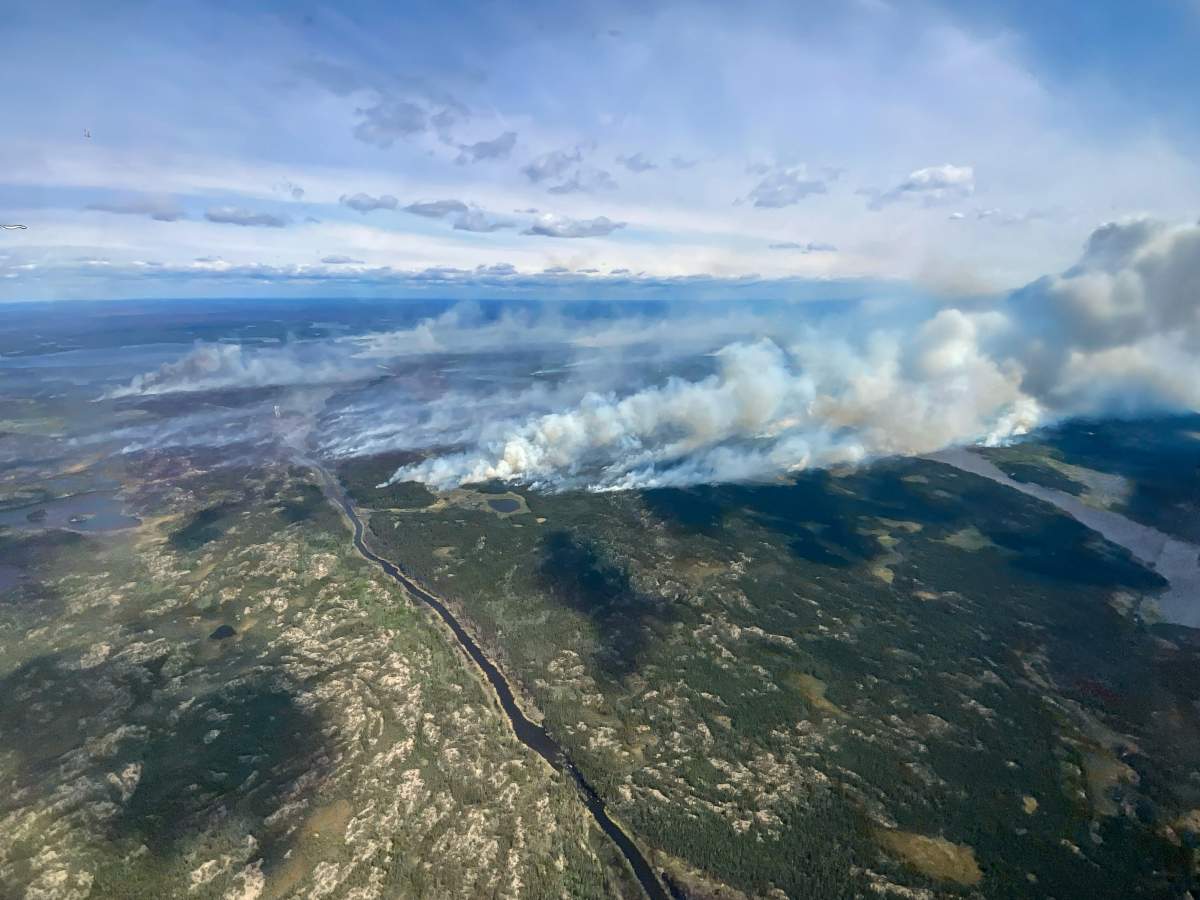There are currently 3 out of control wildfires burning in the Fort McMurray forest area of Alberta.