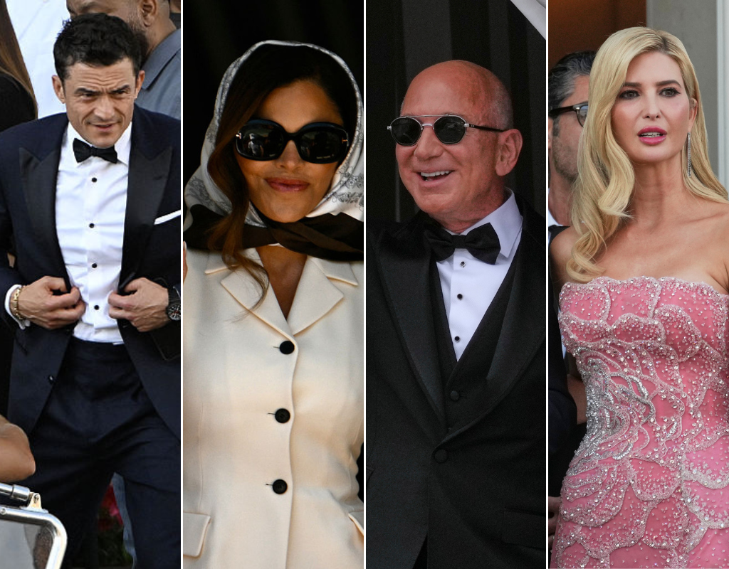 Stars depart their hotels in Venice for the wedding of Jeff Bezos and Lauren Sanchez.
