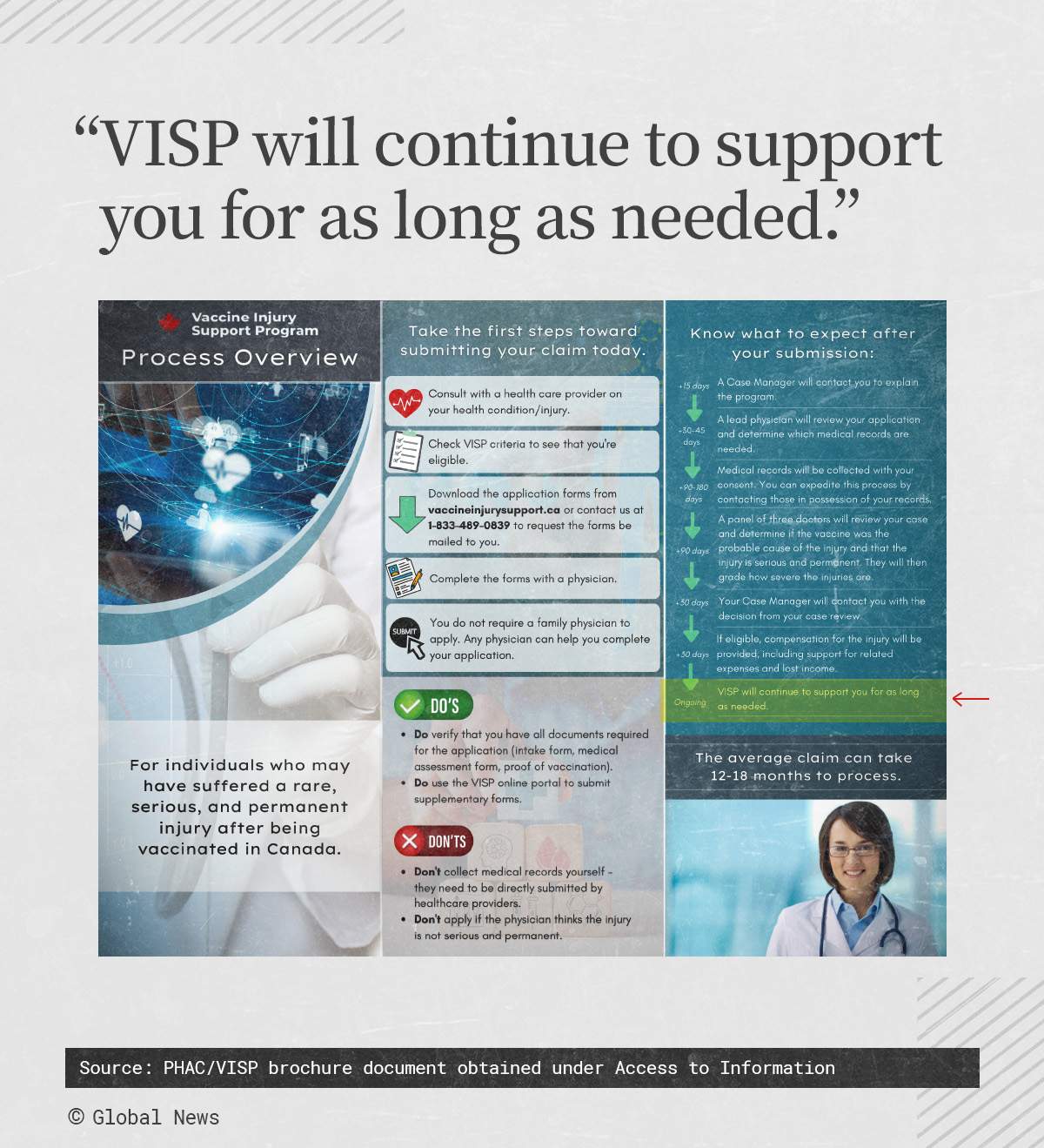 a copy of a VISP brochure explaining how program works