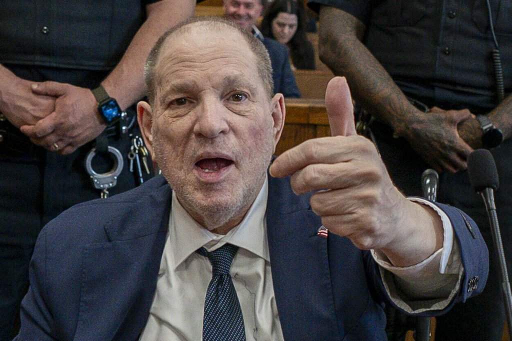 Harvey Weinstein appears in state court in Manhattan for his retrial, Wednesday, June 1 in New York.
