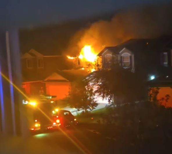 Calgary firefighters were called out to the house fire on Taralake Way, around 1:15 a.m. on Thursday.  When they arrived there were heavy flames and smoke coming from the home.