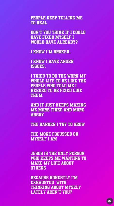 A screenshot of Justin Bieber's Instagram post.