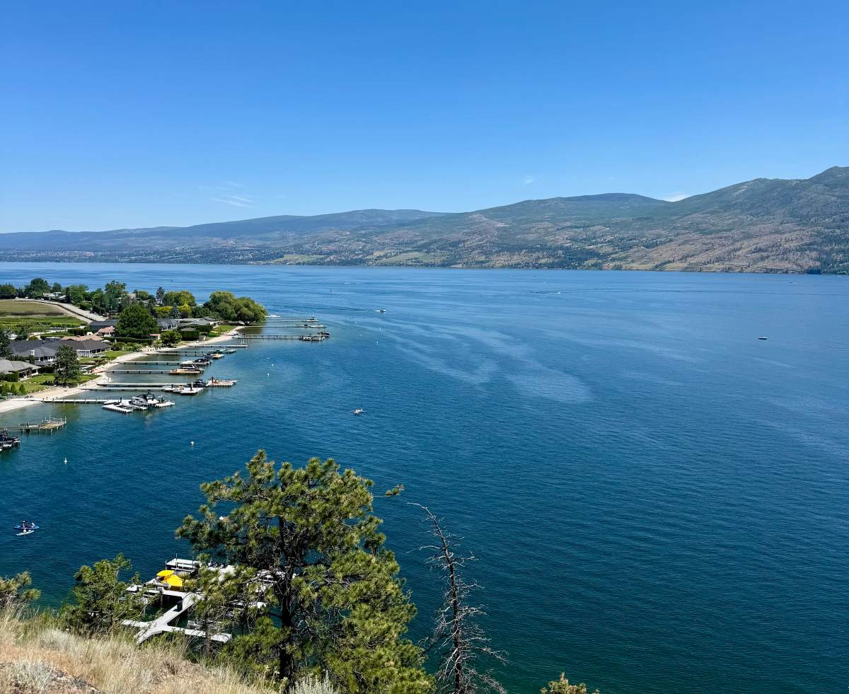 Okanagan Lake in West Kelowna.