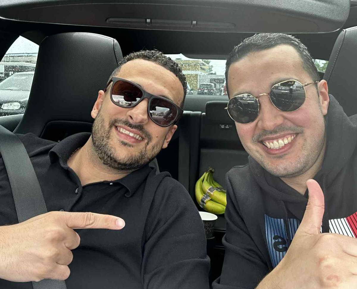 "We took dozens of photos," said Khaled Elgamal (left) of the hike he and his friend Hamza Benhilal (right), took during a hike into Bow Glacier Falls, where Benhilal was one of two people killed in a massive rock slide.