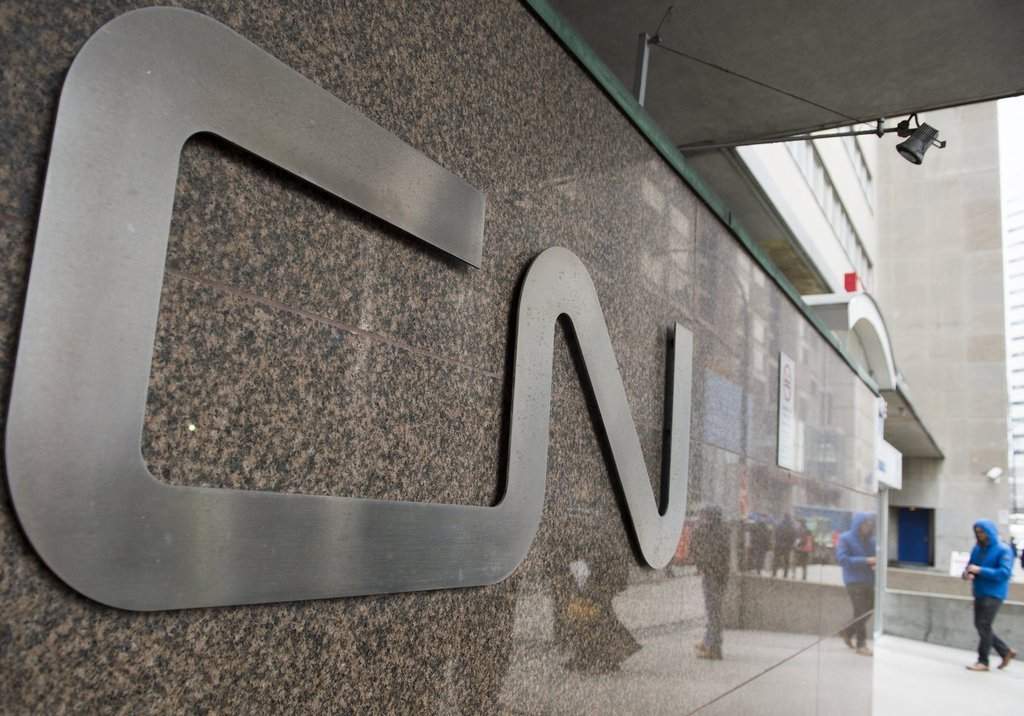 A man walks into central station next to CN headquarters in Montreal, Tuesday, Nov. 26, 2019.