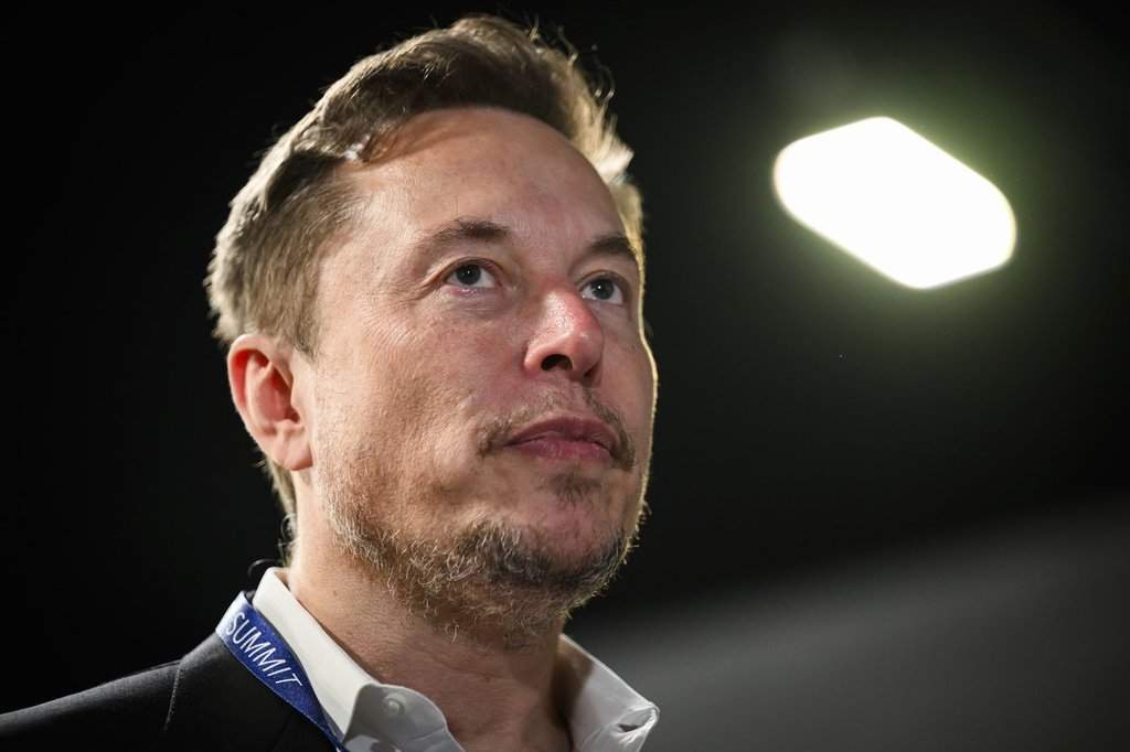 Tesla and SpaceX's CEO Elon Musk attends the first plenary session on of the AI Safety Summit at Bletchley Park, on Wednesday, Nov. 1, 2023 in Bletchley, England.