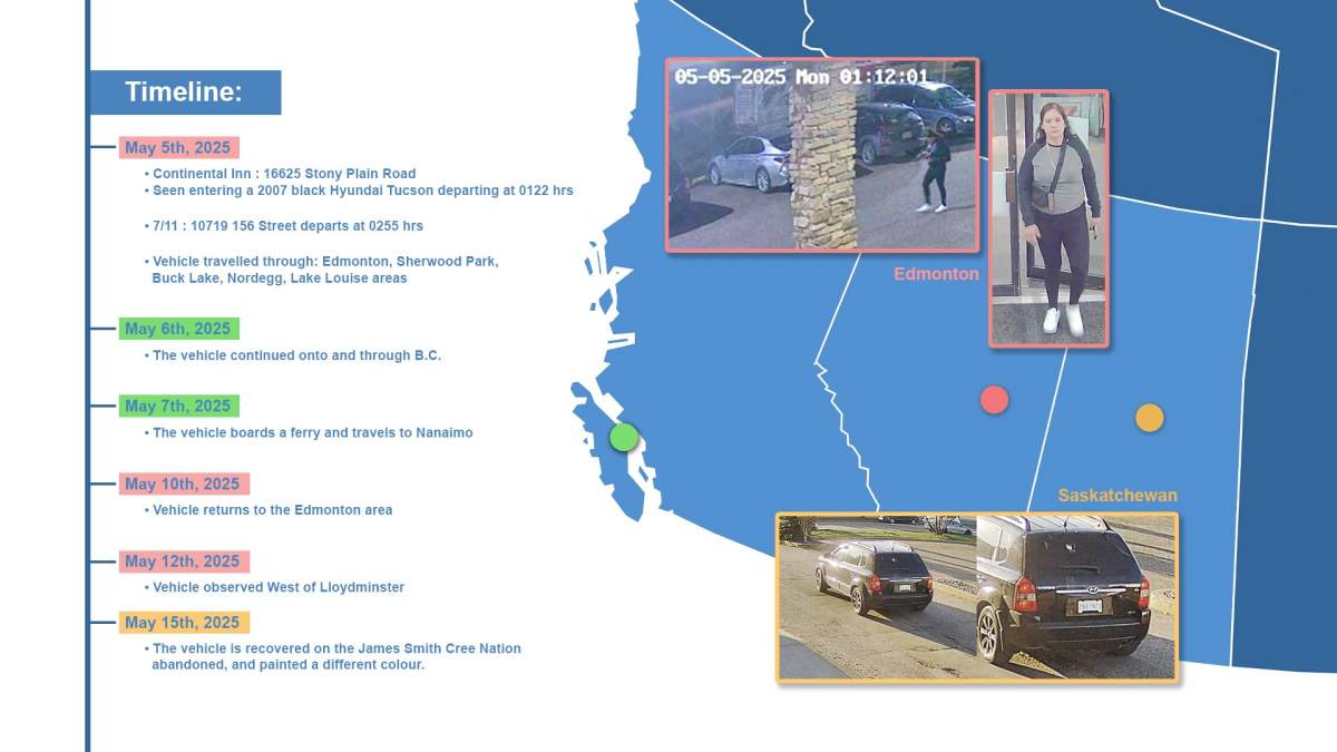 Where is Natanis Merasty? Woman still missing as her vehicle tracked through 3 provinces - image