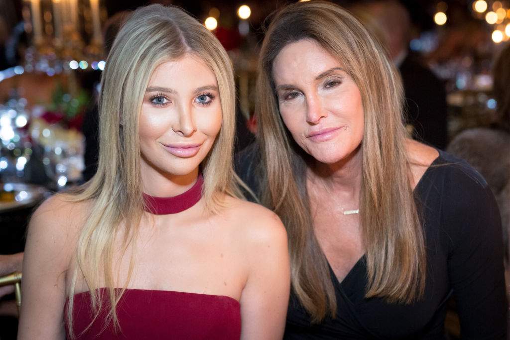 Sophia Hutchins and Caitlyn Jenner attend the Face Forward's 10th Annual "La Dolce Vita" Themed Gala at the Beverly Wilshire Four Seasons Hotel on September 22, 2018 in Beverly Hills, California.