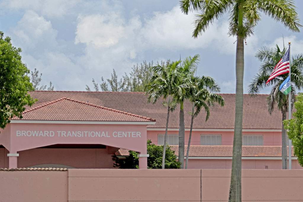 he Broward Transitional Center, a detention center owned by Boca Raton-based Geo Group, in Pompano Beach, Fla., on June 25, 2018.