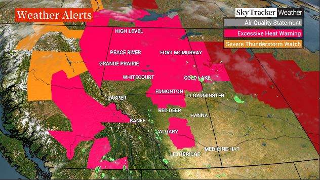 Heat warnings issued as Edmonton, northern Alberta to see 30 C temperatures - image