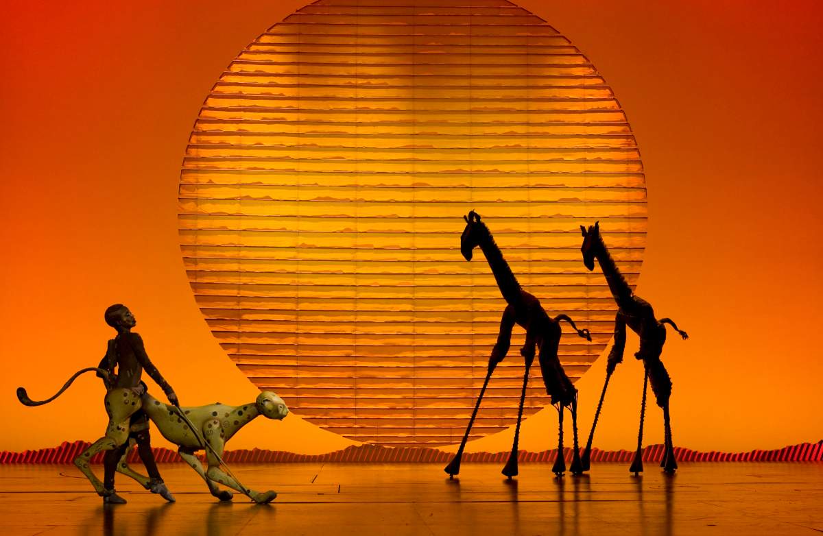 Puppeteers performing in Broadway Across Canada's "The Lion King."