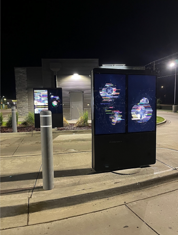 Vermilion RCMP say officers received a complaint on July 6, 2025 that a provincial government building, sheriffs vehicles, a courthouse and a McDonald's restaurant had been vandalized.