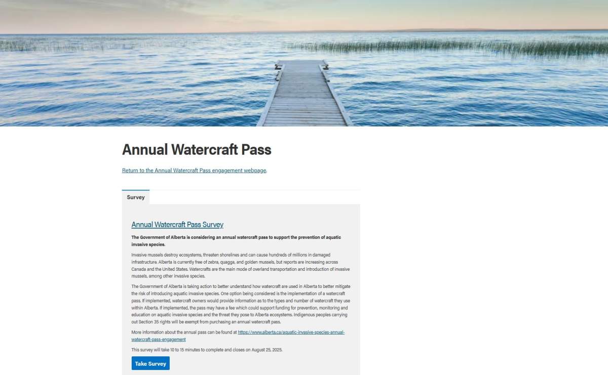 Among the questions the survey asks is what type of watercraft should require a permit and whether watercraft should require a permit or just one per operator.