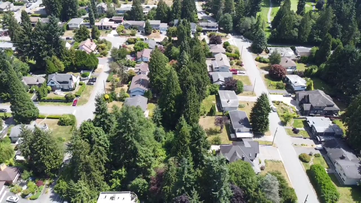 An area in Coquitlam, B.C., is slated for redevelopment but some residents are not happy about the proposal.