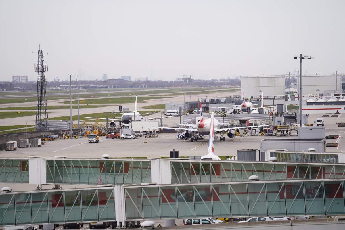A view at Heathrow Terminal 5 in London.