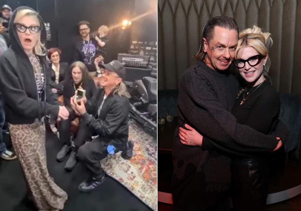 Sid Wilson proposed to Kelly Osbourne backstage at Ozzy Osbourne's final concert.