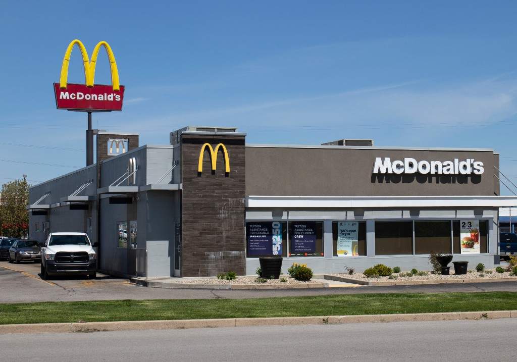 A file photo of the outside of a McDonald's restaurant.