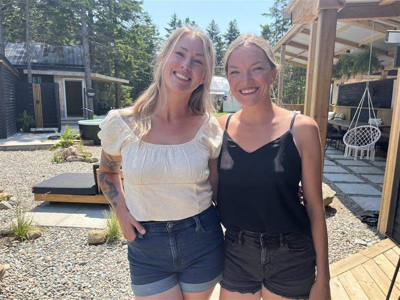 Katie Carson and Ashley Ward are co-owners of Hope-Wellness Eco-Resort in New Brunswick. They are taken aback by backlash over an event they had scheduled for last week, and the province's labelling of it as "exotic entertainment."