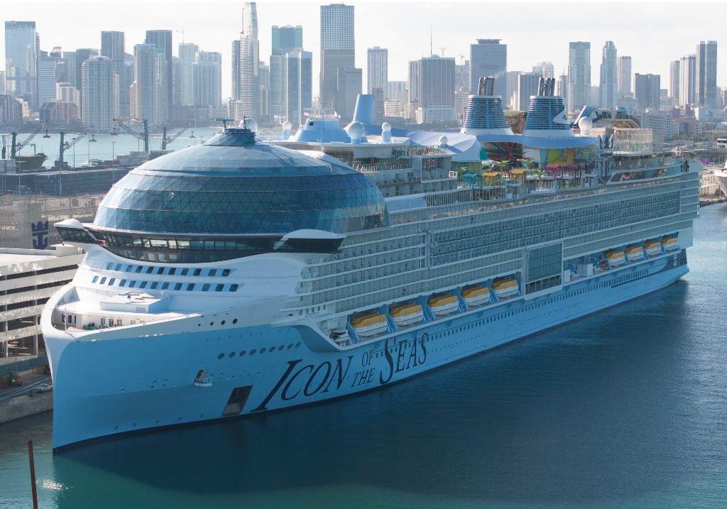 A file photo of Royal Caribbean's Icon of the Seas, billed as the world's largest cruise ship.