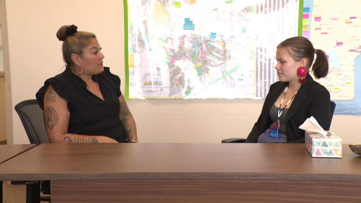 Melissa Robinson (left) and Elle Harris (right), talk about the heartbreaking decision to conclude the search of the Prairie Green Landfill.  The remains of Elle's mom, Morgan Harris, were found in the landfill in March.