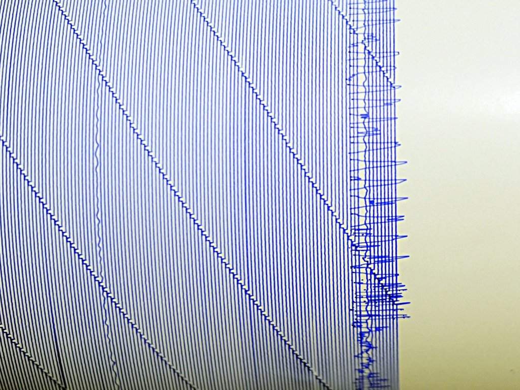 A 4.0 magnitude earthquake hit off the coast of British Columbia this morning. A seismograph in Virginia Beach, Va. is shown in a Tuesday, August 23, 2011 file photo.  THE CANADIAN PRESS/AP/The Virginian-Pilot, Amanda Lucier MAGS OUT.