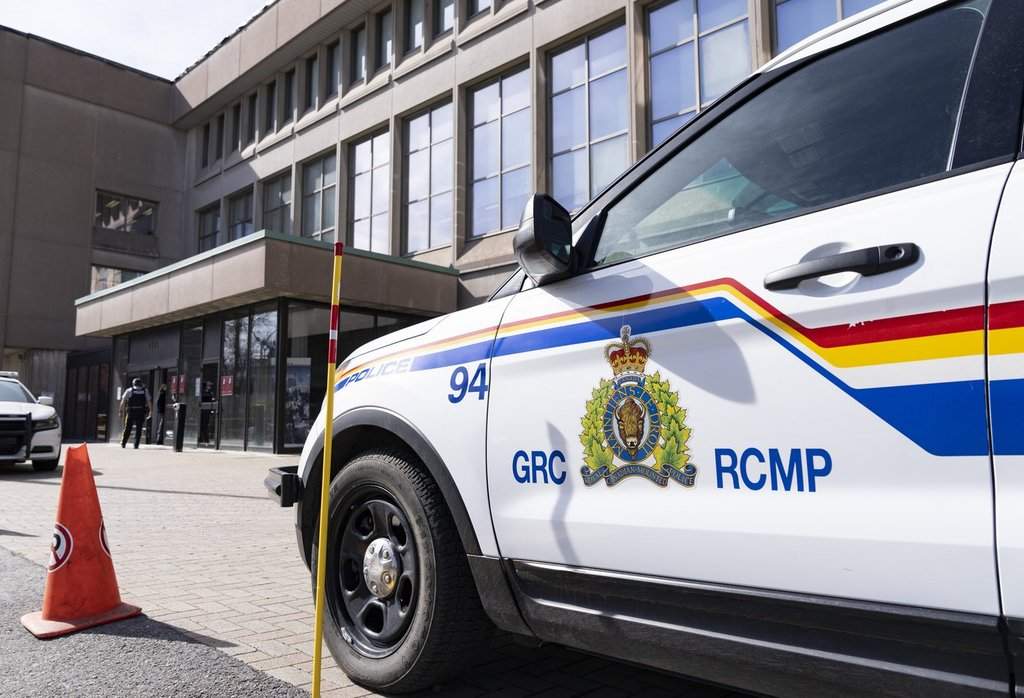 An RCMP logo in shown on a vehicle in Montreal, Thursday, March 7, 2024. 