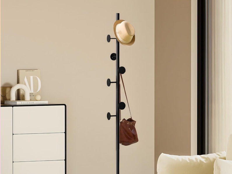 stylish and functional entryway organization