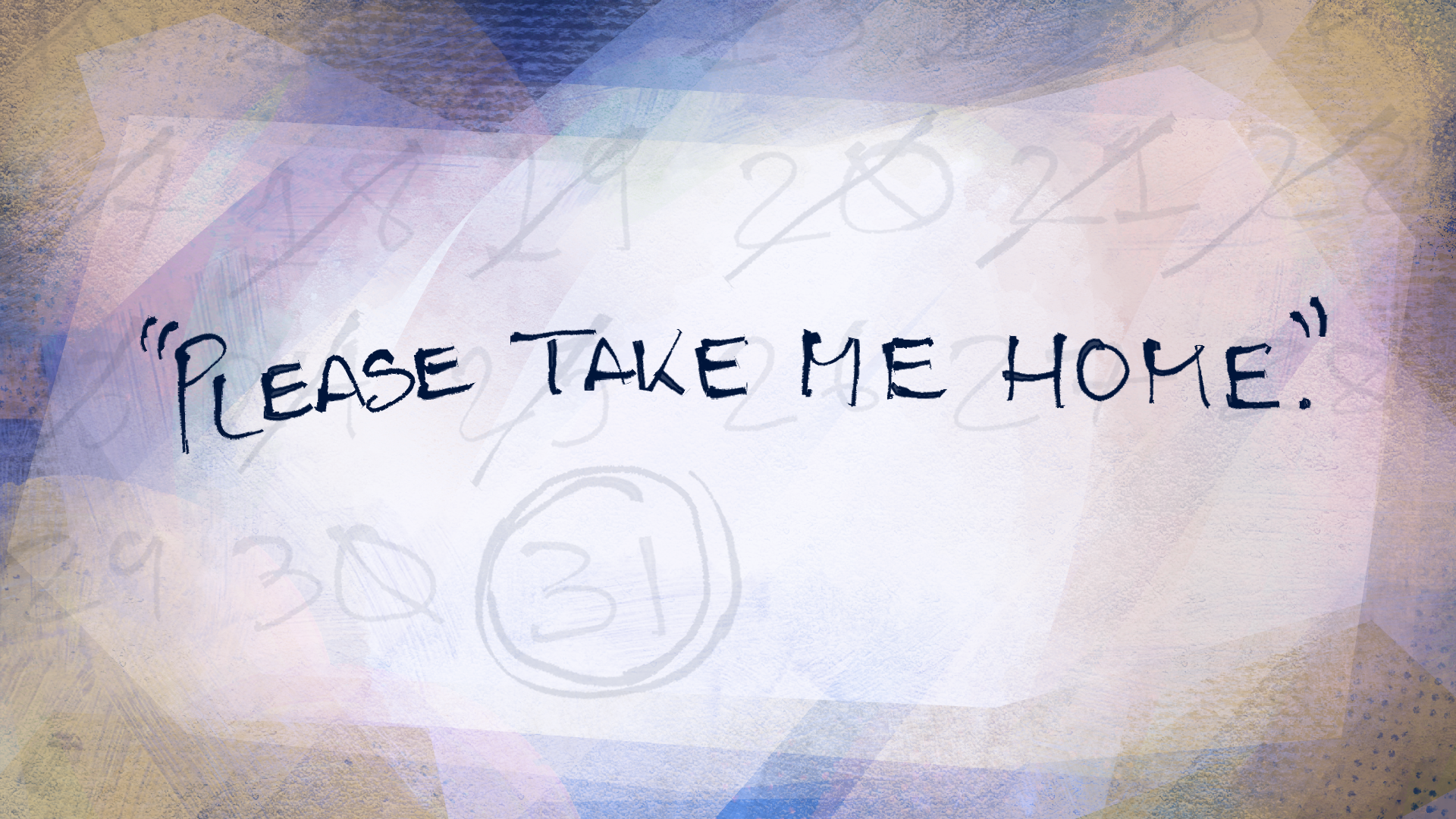 Text and drawing from a Venture teen's journal entry