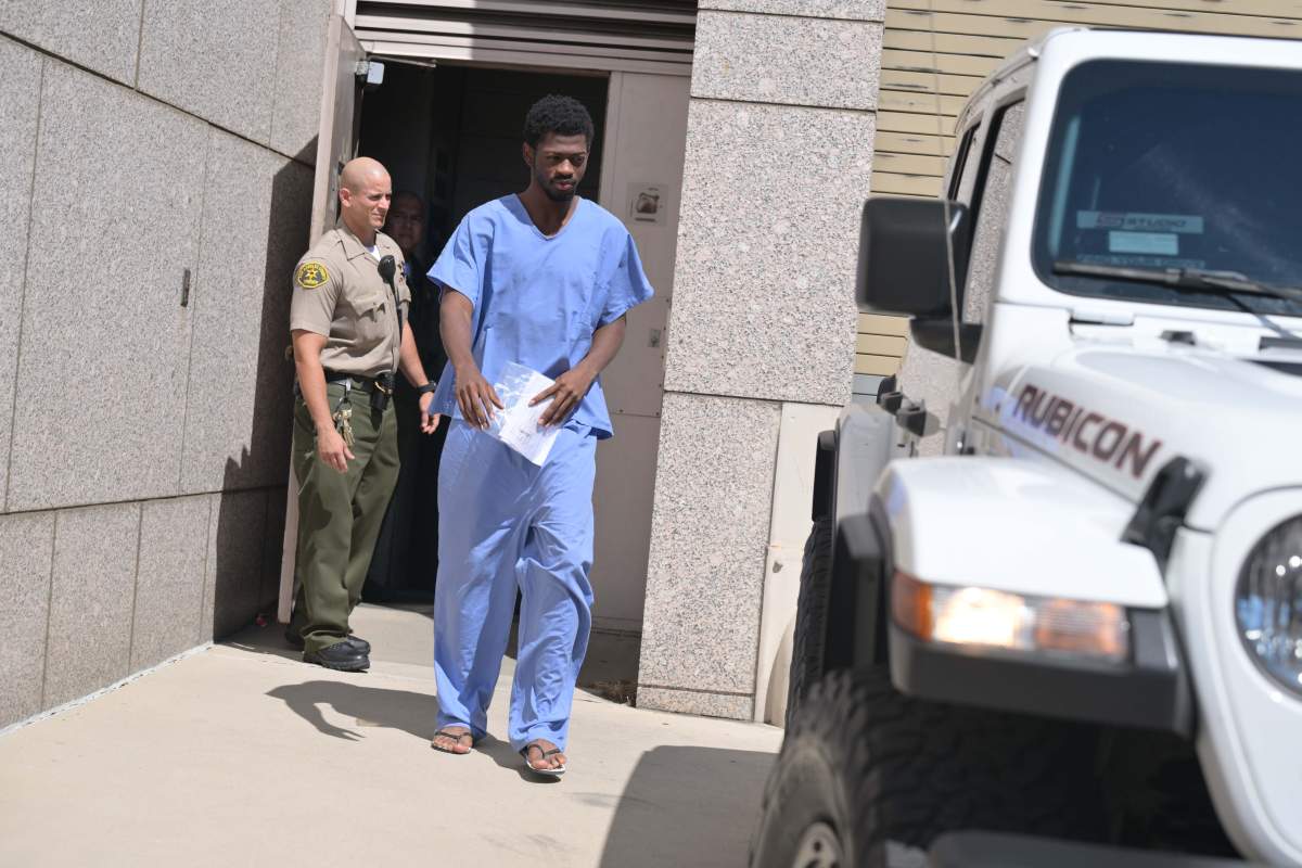 Lil Nas X is seen leaving Van Nuys Jail on August 25, 2025 in Van Nuys, California.