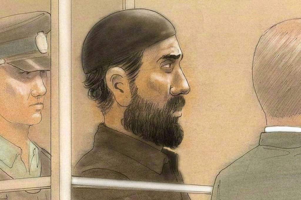 Raed Jaser is shown in court in Toronto on April 23, 2013, in an artist's sketch. 