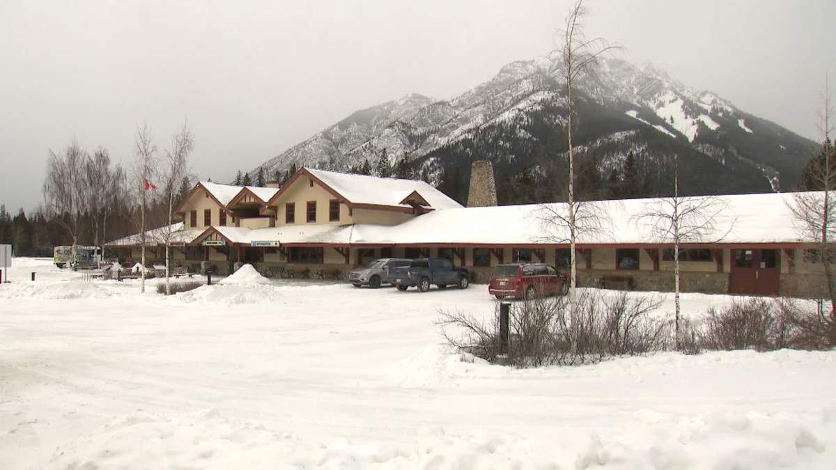 The iconic Banff sign will be moved to a green space near the Banff train station where it will be open to visitors in October.