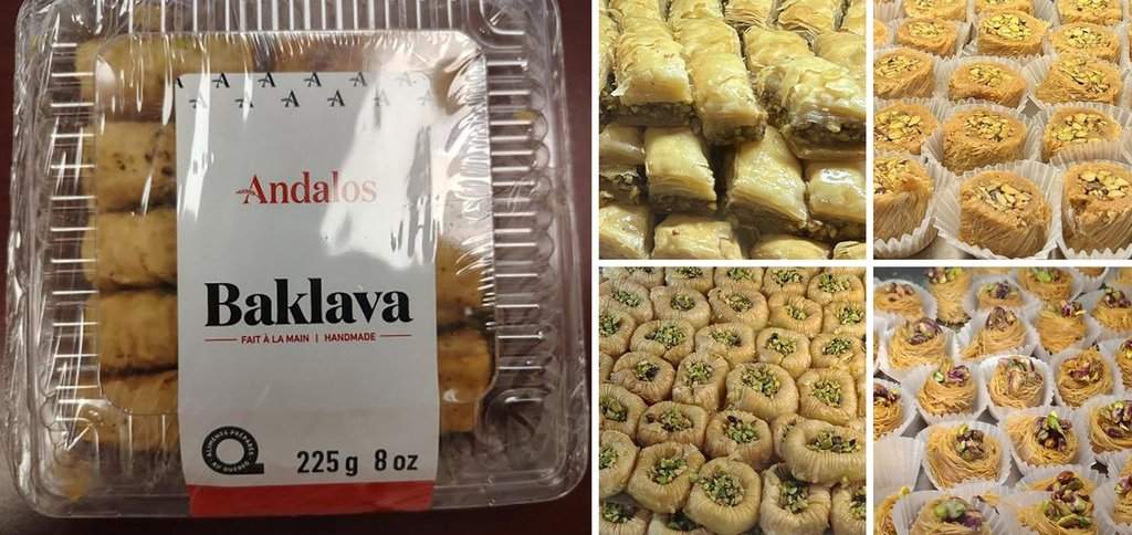 The Canadian Food Inspection Agency has issued a recall notice for some Andalos brand baklava pastries containing pistachios, distributed in New Brunswick, Ontario, Quebec and sold online.
