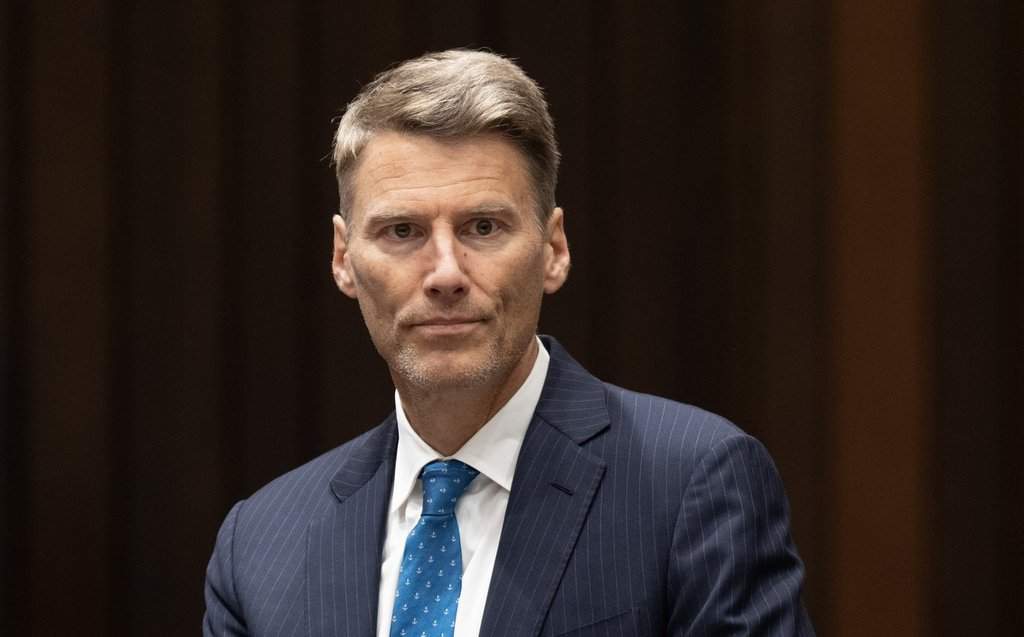 Minister of Housing and Infrastructure Gregor Robertson waits to appear as a witness at the House of Commons transport committee on Parliament Hill in Ottawa, Friday, Aug. 1, 2025. THE CANADIAN PRESS/Adrian Wyld.