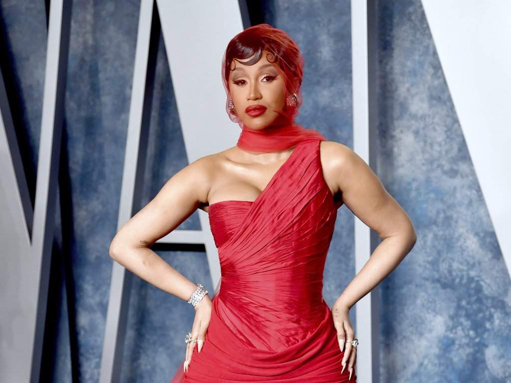 FILE - Cardi B appears at the Vanity Fair Oscar Party in Beverly Hills, Calif., on March 12, 2023.