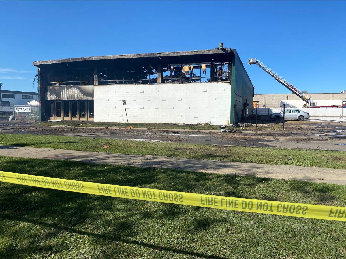 The Architectural Clearinghouse following Wednesday night’s fire.